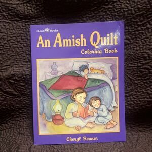 Amish Quilt Coloring Book - 1994 Brand New paperback,‎ Cheryl Benner, 1561481416